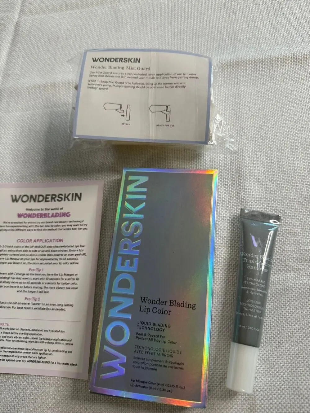 Wonderskin Wonder Blading Lip Color Kit w/ Mist Guard & Triple Action Remover